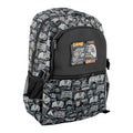 gamer print black school backpack