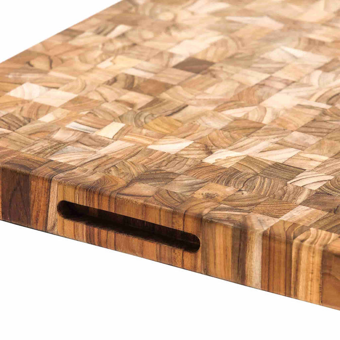 Teakhaus End Grain Butcher Block Rectangular Cutting Board, Medium