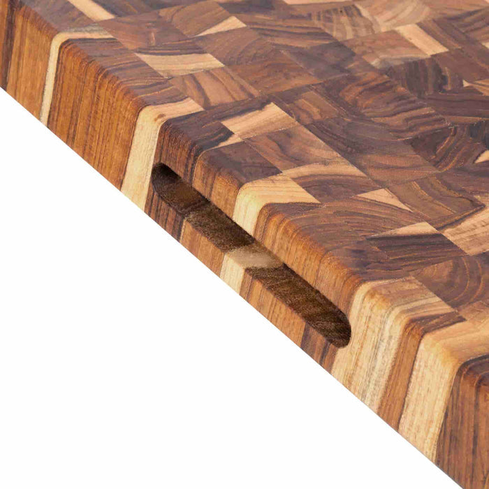 Teakhaus End Grain Butcher Block Rectangular Cutting Board, Medium