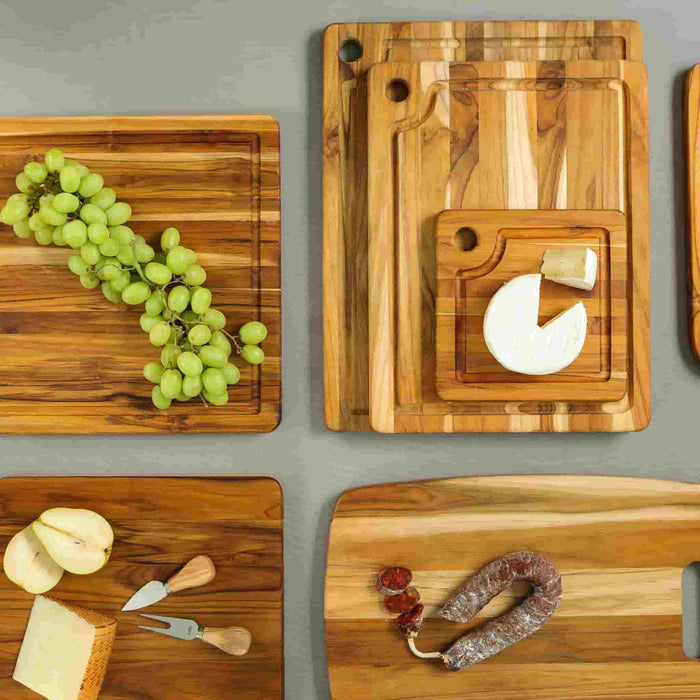 Teakhaus Rectangle Marine Cutting Board With Juice Canal, Medium